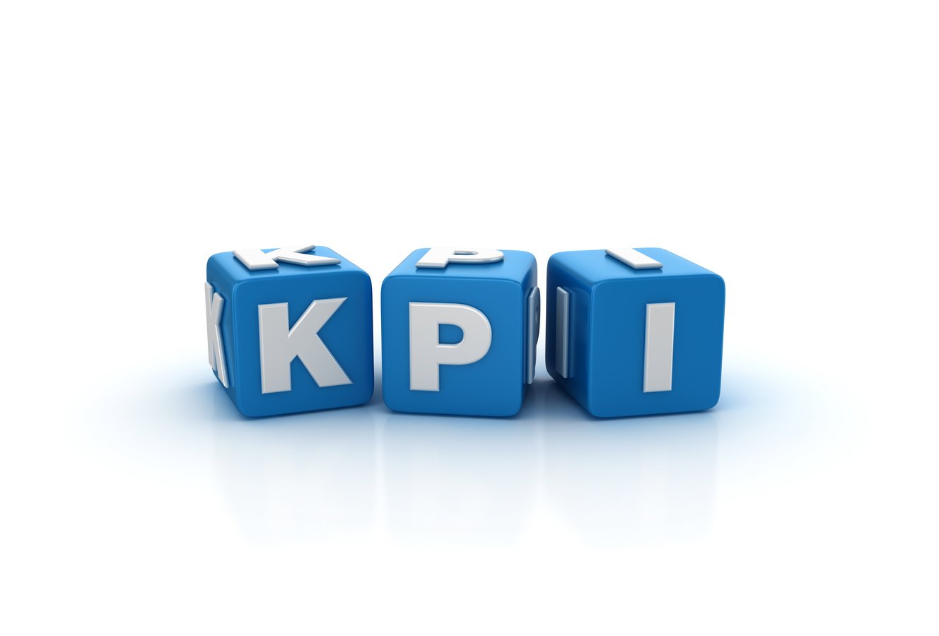 KPI Buzzword Cubes - 3D Rendering